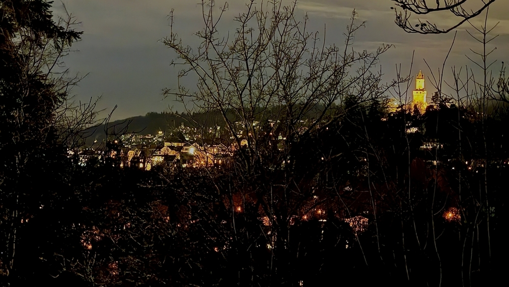 Abenstimmung Aussicht Wohnen
