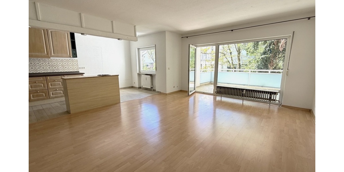 Wohnzimmer mit Küche