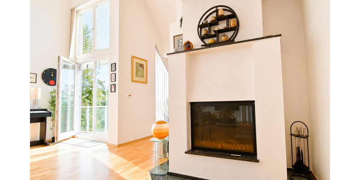 Kamin Blickrichtung Balkon