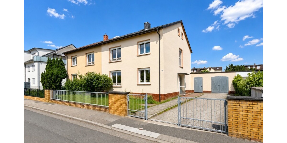 Doppelhaushälfte mit zwei Wohneinheiten und großem Grundstück in Dreieich-Sprendlingen - Doppelhaushälfte Dreieich | Angebot:27053365